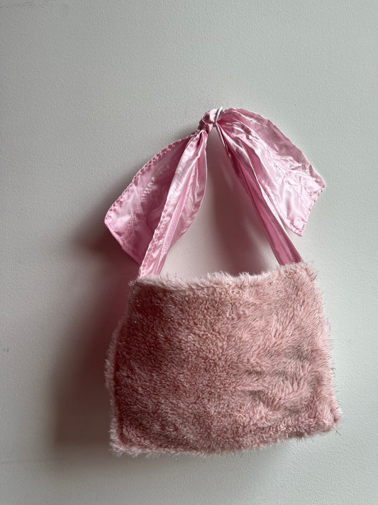 Fuzzy Pink Bag