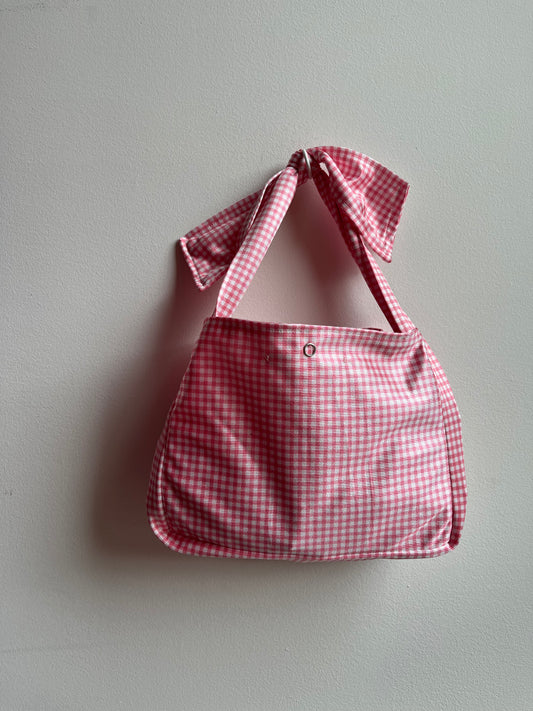 Pink Gingham Bag