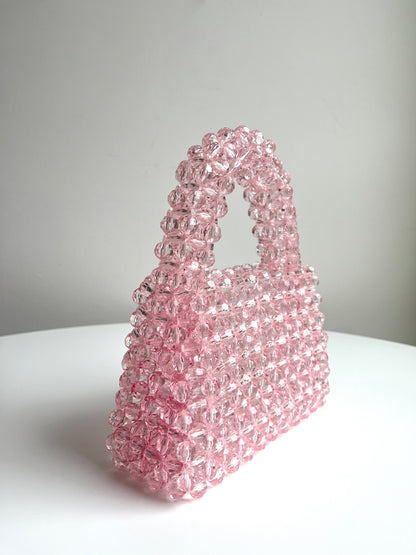 Baby Pink Beaded Bag