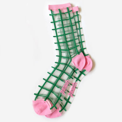 Tulip Grid Socks