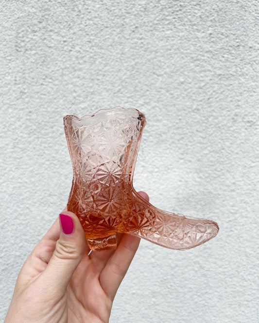 Cowgirl Boot Vase