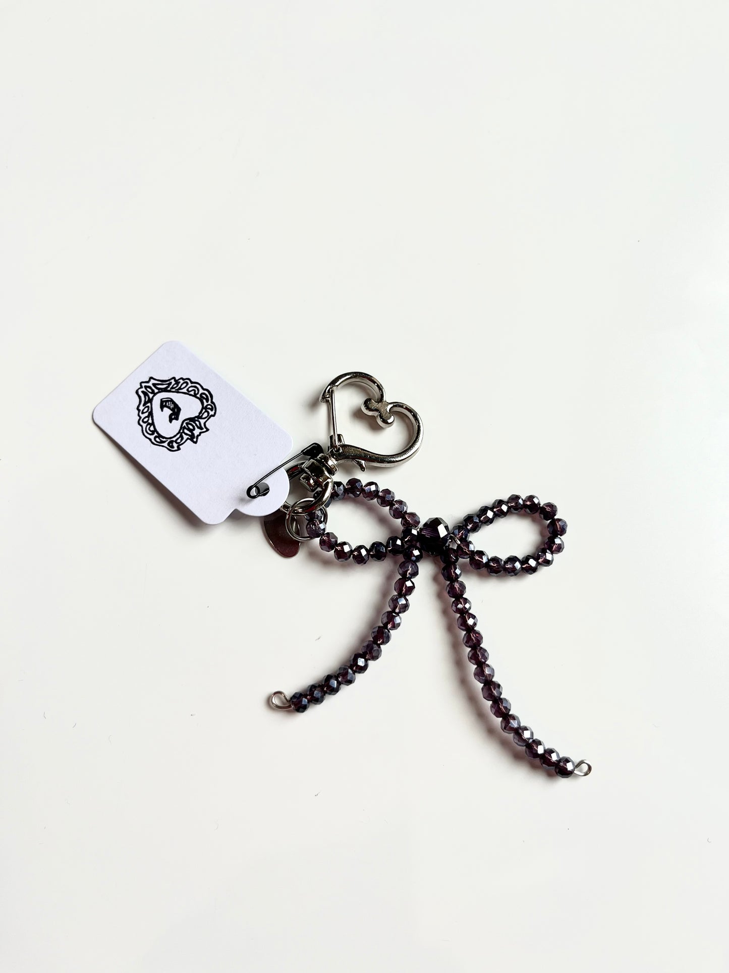 Beaded Bow Keychains