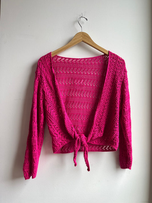 Pink Crochet Crop