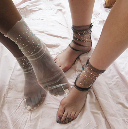 Bedazzle Black Socks