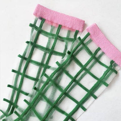 Tulip Grid Socks