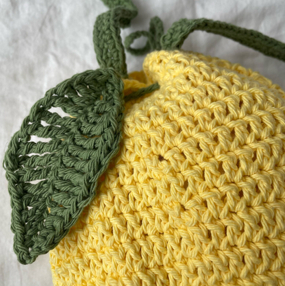 Lemon Crochet Tote