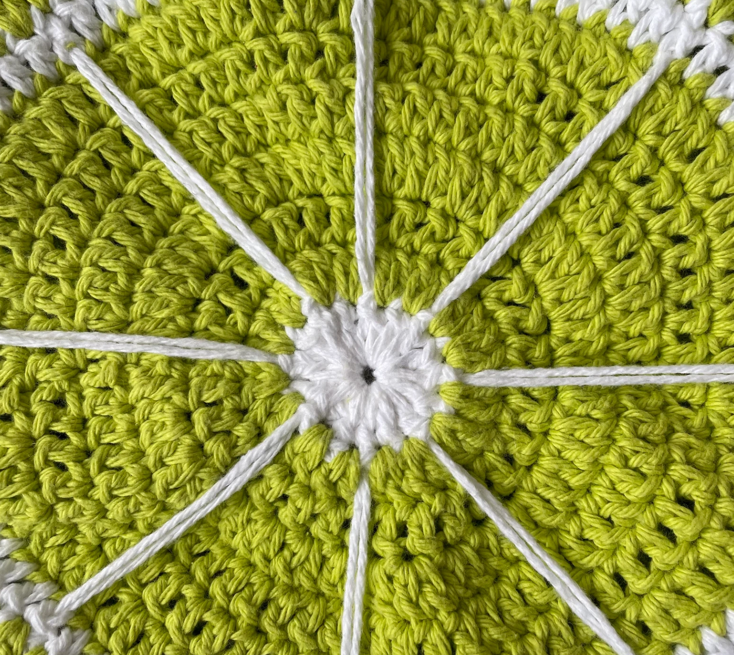 Lime Crochet Tote