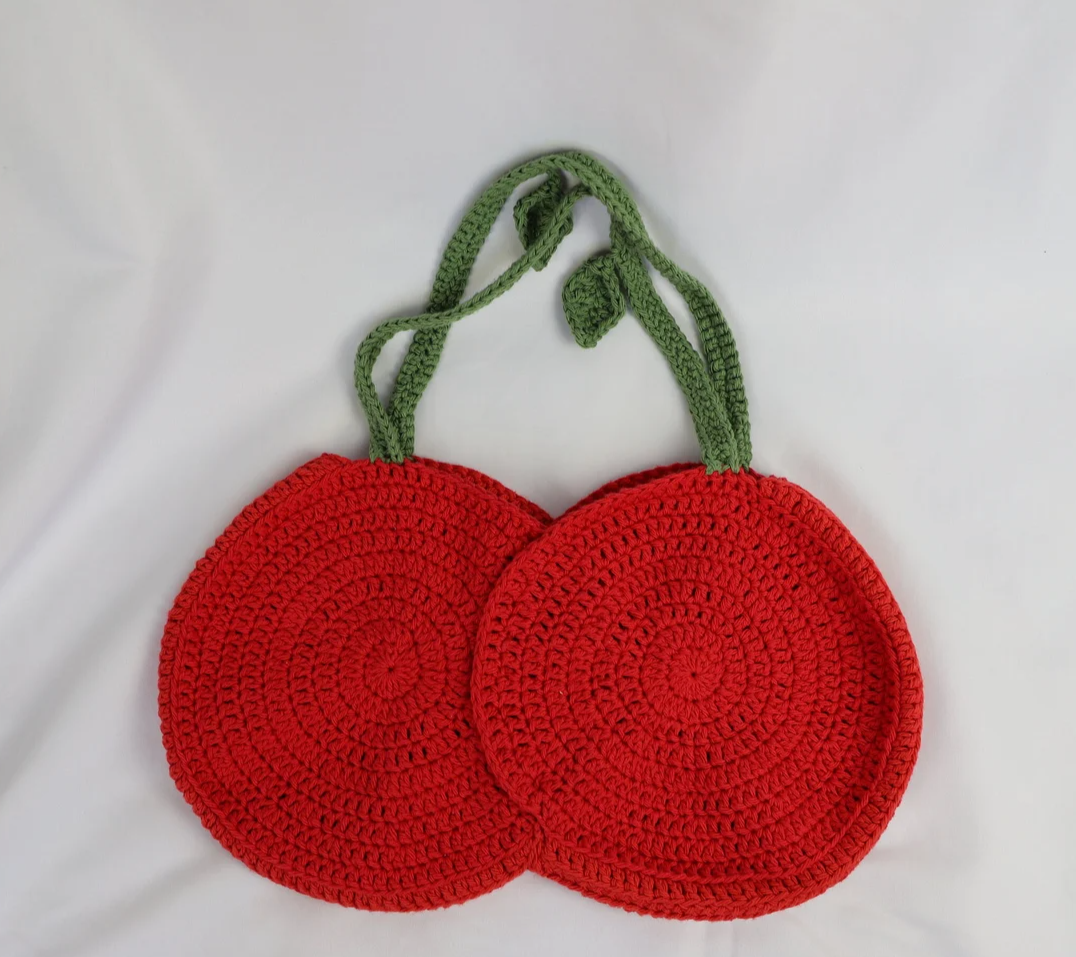 Cherry Crochet Tote