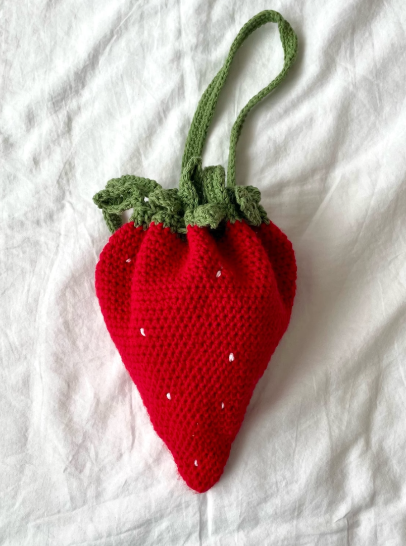 Strawberry Crochet Tote