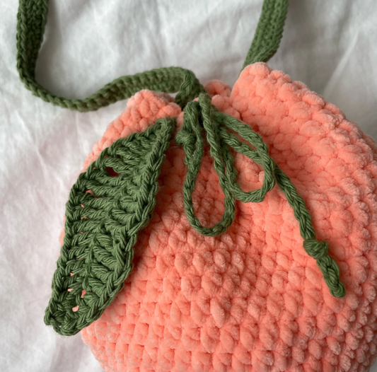 Peach Crochet Tote