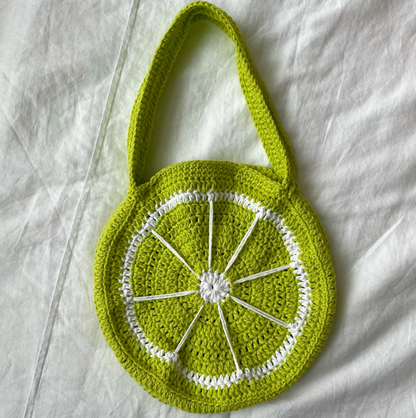 Lime Crochet Tote