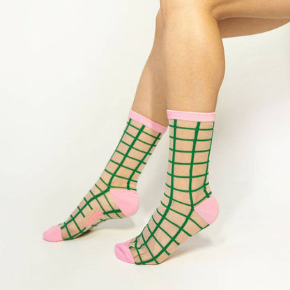 Tulip Grid Socks